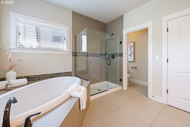 15152 NW Marie Way, Portland, OR 97229 - full bathroom featuring a stall shower, plenty of natural light, a garden tub, and toilet