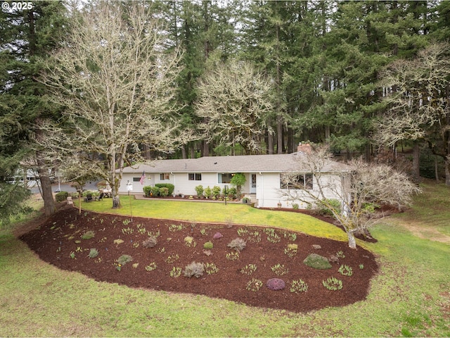 910 NW Overlook Dr, Corvallis, OR 97330 - ranch-style house with an attached garage and a front yard