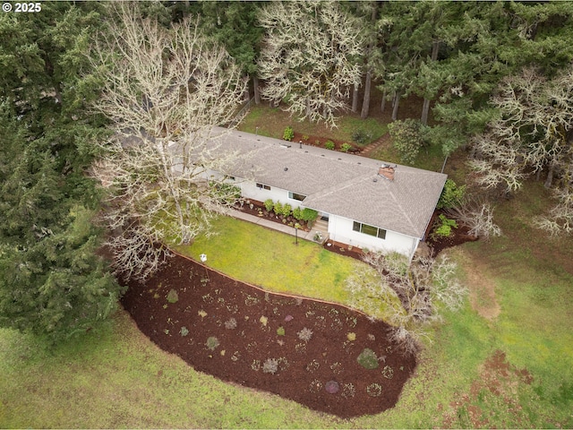 910 NW Overlook Dr, Corvallis, OR 97330 - exterior space with fence, a garage, a shingled roof, and driveway