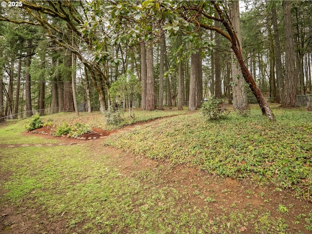 910 NW Overlook Dr, Corvallis, OR 97330 - view of yard with fence and a wooded view