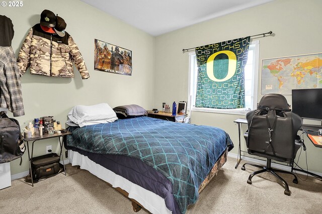 bedroom featuring carpet flooring