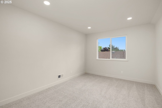 18090 NW Avalon Dr, Portland, OR 97229 - spare room with recessed lighting and light carpet