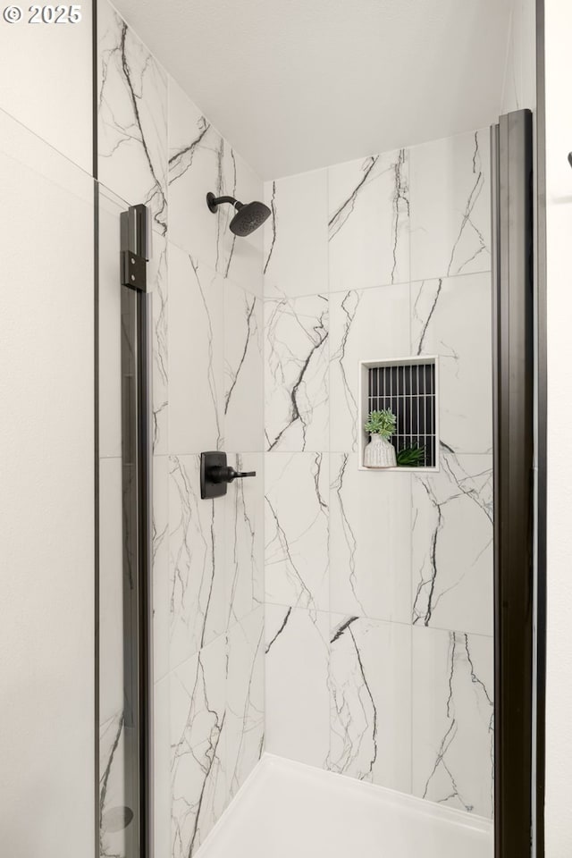 18090 NW Avalon Dr, Portland, OR 97229 - full bath with a marble finish shower