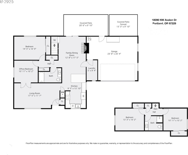 18090 NW Avalon Dr, Portland, OR 97229 - view of property floor plan