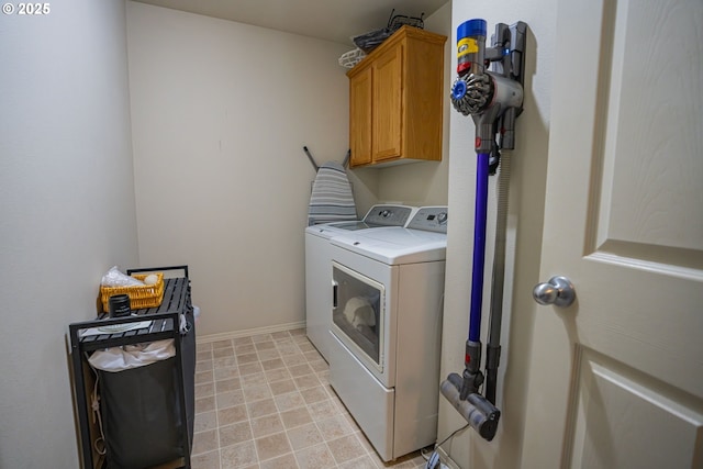 2872 Bluff Ave, Salem, OR 97302 - washroom featuring washer and clothes dryer and cabinet space