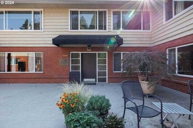 exterior space with a patio