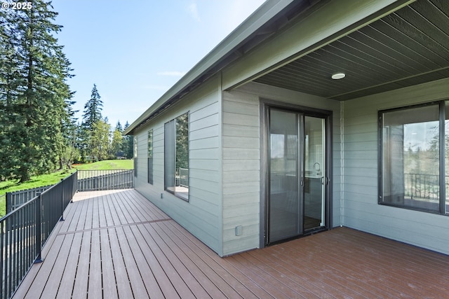 view of deck