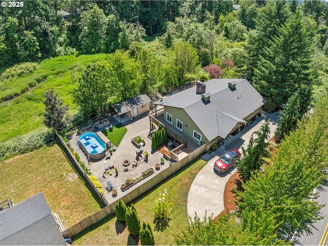 17476 SW Edy Rd, Sherwood, OR 97140 - view from above of property with a pool
