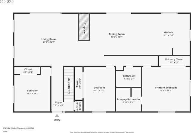 17476 SW Edy Rd, Sherwood, OR 97140 - floor plan / room layout