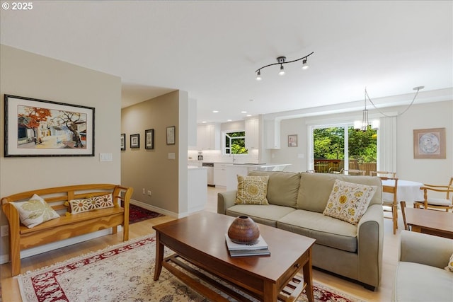 2308 Summit Dr, Lake Oswego, OR 97034 - living room featuring light wood-style floors