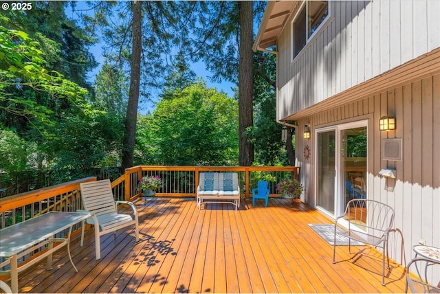 2308 Summit Dr, Lake Oswego, OR 97034 - deck with view of scattered trees
