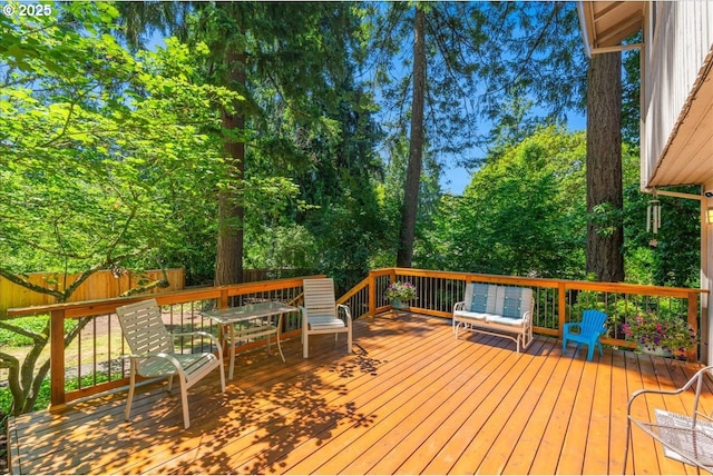 2308 Summit Dr, Lake Oswego, OR 97034 - view of wooden terrace