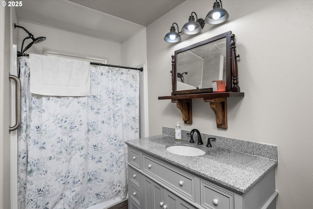 7896 State Highway 38, Drain, OR 97435 - full bath with vanity and a shower with curtain