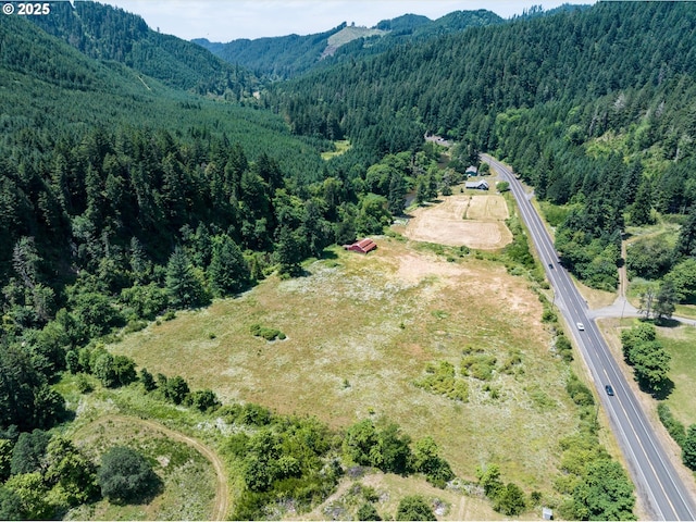 7896 State Highway 38, Drain, OR 97435 - drone / aerial view of a forest and a mountain backdrop