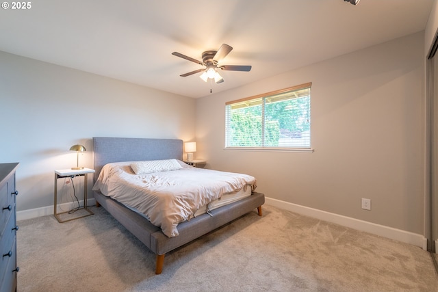 1919 SE 22nd Pl, Renton, WA 98055 - carpeted bedroom with baseboards and ceiling fan