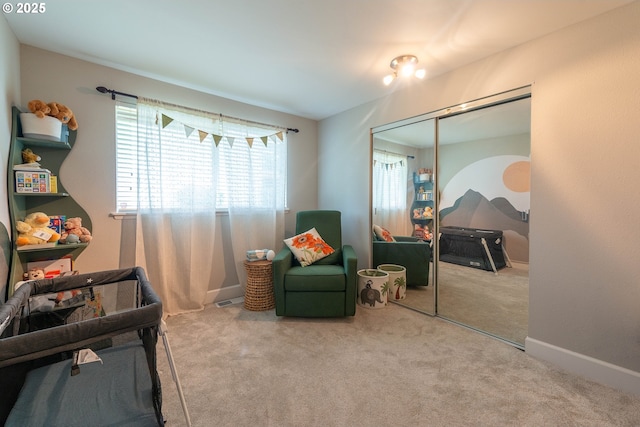 1919 SE 22nd Pl, Renton, WA 98055 - sitting room featuring carpet flooring and baseboards