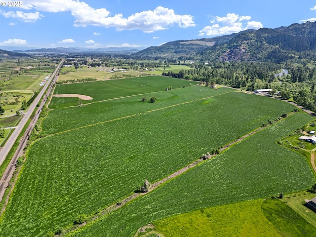 81052 Davisson Rd, Creswell, OR 97426 - birds eye view of property featuring a mountain view and a rural view