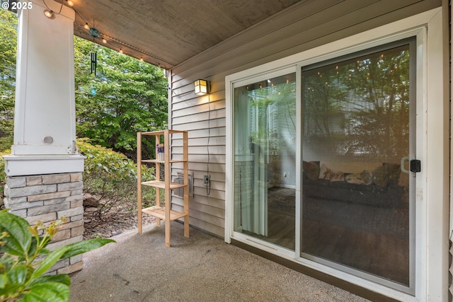 view of patio with covered porch