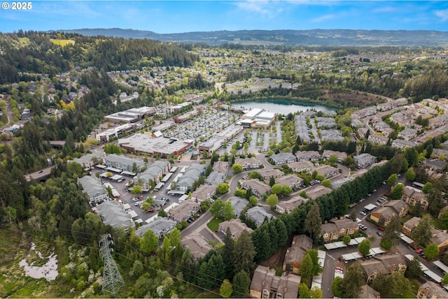 aerial overview of property's location featuring a large body of water