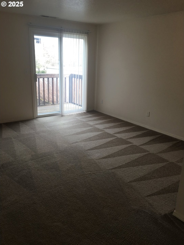 view of carpeted empty room