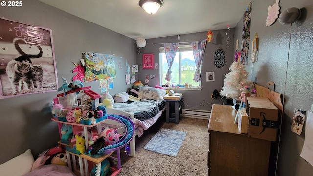 205/207 S 47th St, Springfield, OR 97478 - carpeted bedroom with baseboard heating