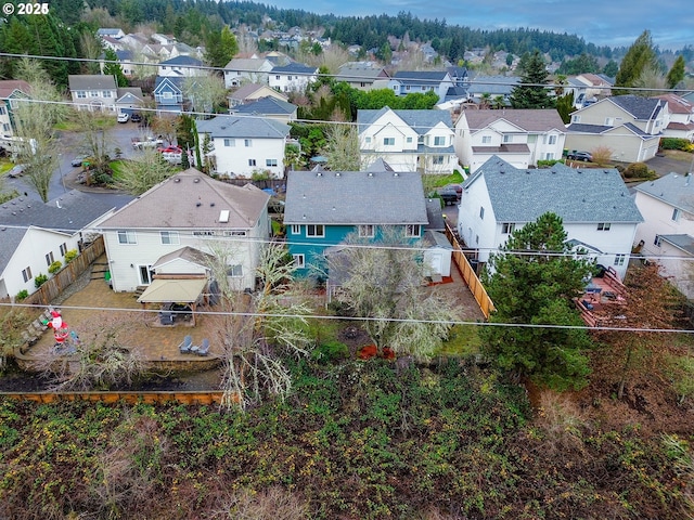 birds eye view of property featuring a residential view