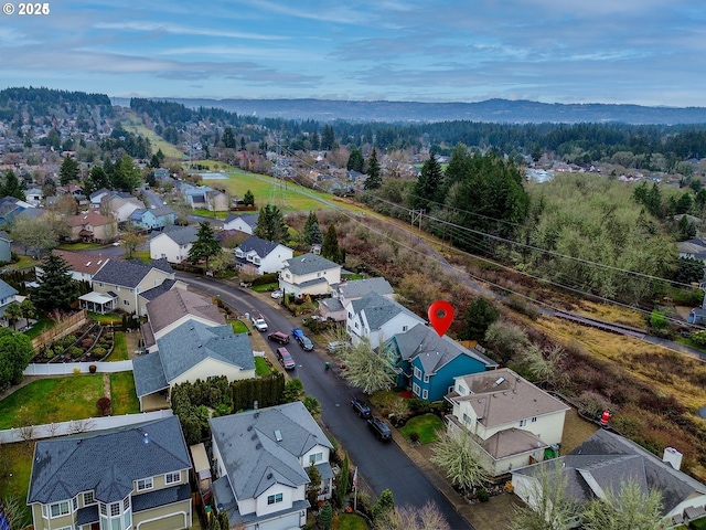 birds eye view of property featuring a residential view