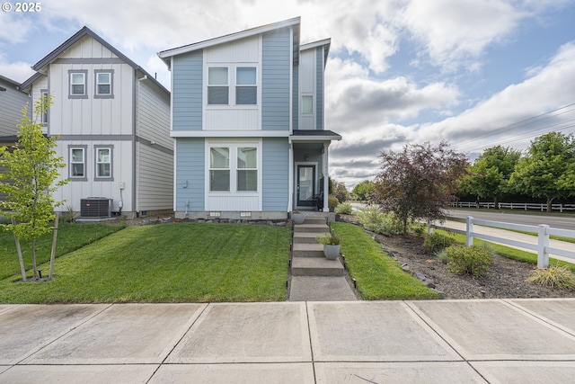1850 NW Landon St, Mcminnville, OR 97128 - view of front of property featuring central air condition unit and board and batten siding