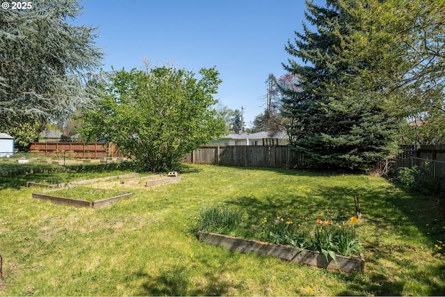 320 SE 106th Ave, Portland, OR 97216 - fenced backyard featuring a vegetable garden