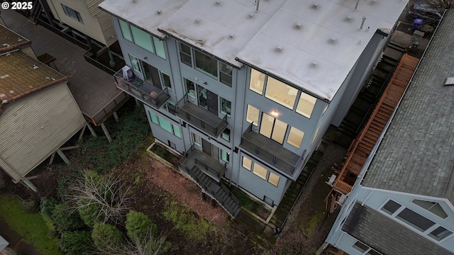 view from above of property