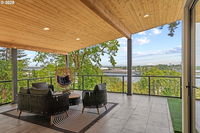 9316 NW Hardy Ave, Portland, OR 97231 - balcony featuring a water view