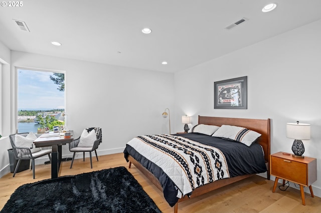 9316 NW Hardy Ave, Portland, OR 97231 - bedroom featuring light wood-style flooring, recessed lighting, and baseboards