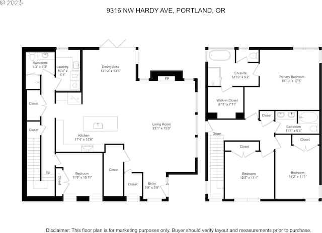 9316 NW Hardy Ave, Portland, OR 97231 - room layout