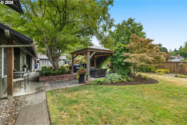 20060 SW Clarion St, Beaverton, OR 97003 - view of yard with a gazebo and a patio