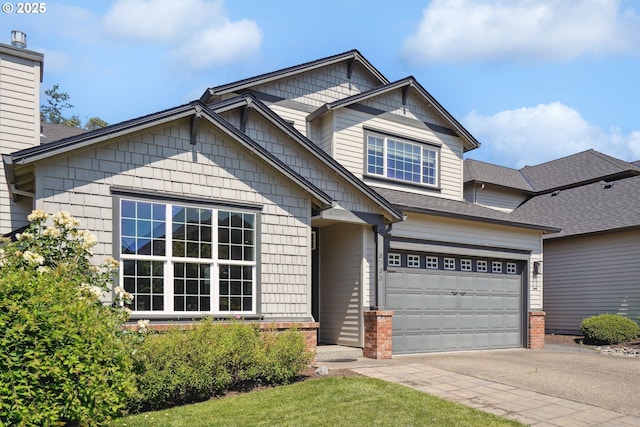 3753 NW Talamore Ter, Portland, OR 97229 - craftsman inspired home with concrete driveway, roof with shingles, and an attached garage