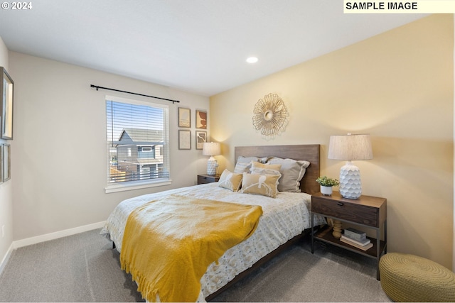 bedroom with carpet flooring