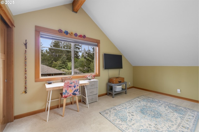 9180 Windward Ln, Manzanita, OR 97130 - carpeted home office featuring baseboards