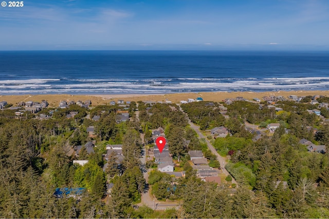 9180 Windward Ln, Manzanita, OR 97130 - aerial overview of property's location featuring expansive beach and nearby suburban area