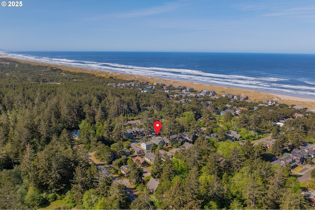 9180 Windward Ln, Manzanita, OR 97130 - aerial view of property's location with unending shoreline and nearby suburban area