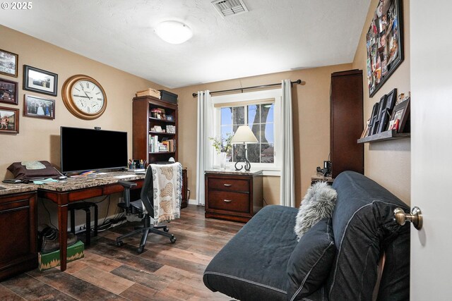 30596 Horseshoe Dr, Albany, OR 97321 - office with dark wood-style floors and visible vents