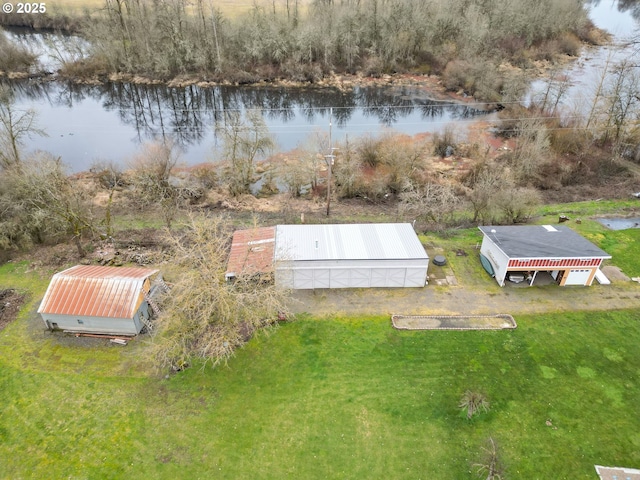 30596 Horseshoe Dr, Albany, OR 97321 - aerial view with a water view