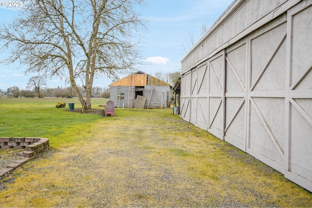 30596 Horseshoe Dr, Albany, OR 97321 - view of yard with an outdoor structure and an outbuilding