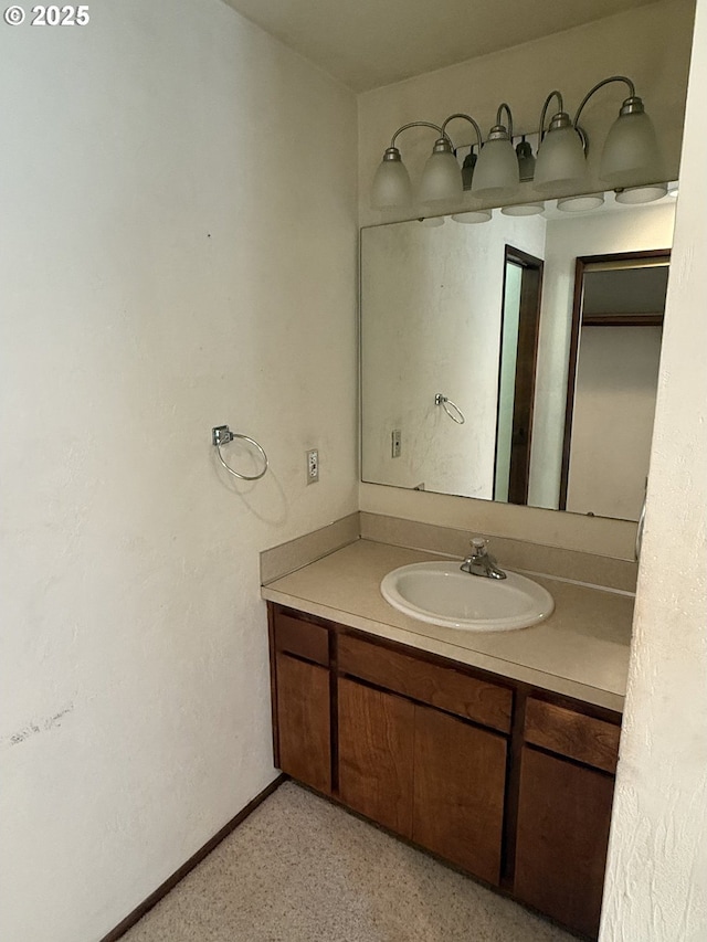 2040 40th St, Florence, OR 97439 - bathroom with vanity and baseboards