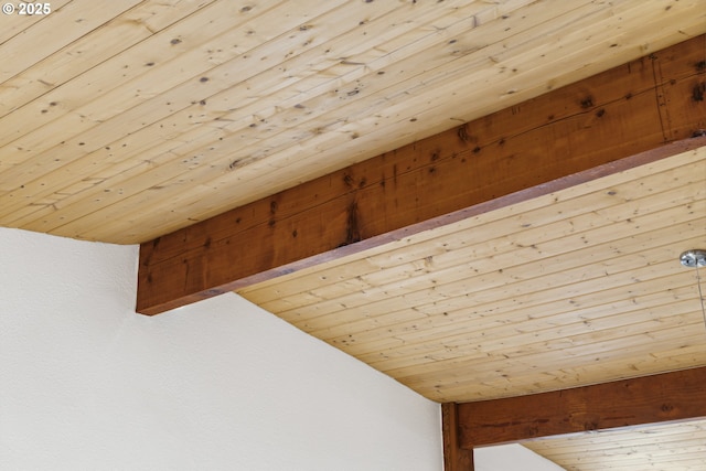 detailed view of wooden ceiling