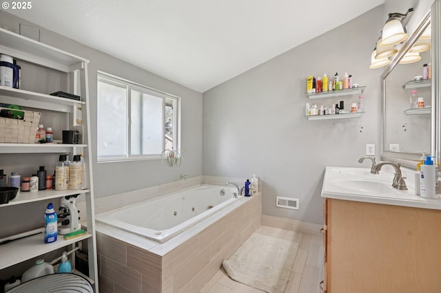 1612 12th St, Oregon City, OR 97045 - full bath featuring a whirlpool tub and double vanity