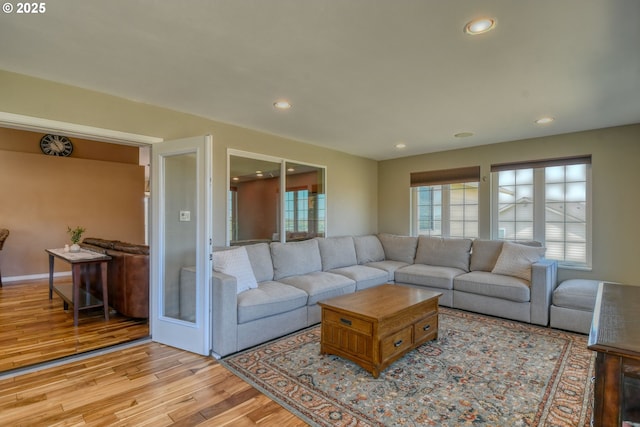 755 NW 23rd St, Pendleton, OR 97801 - living area featuring wood finished floors and recessed lighting