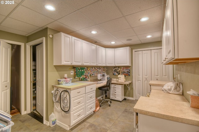 755 NW 23rd St, Pendleton, OR 97801 - office with built in desk, recessed lighting, and a paneled ceiling