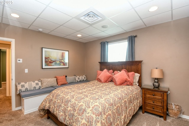 755 NW 23rd St, Pendleton, OR 97801 - carpeted bedroom with a drop ceiling and recessed lighting