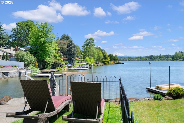 dock with a water view
