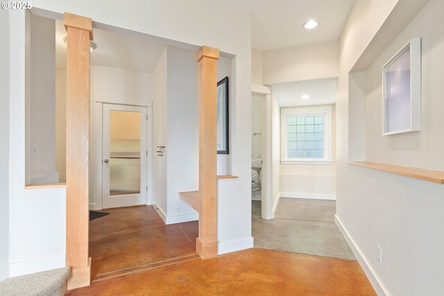 2780 Spring Blvd, Eugene, OR 97403 - hall featuring finished concrete floors and recessed lighting